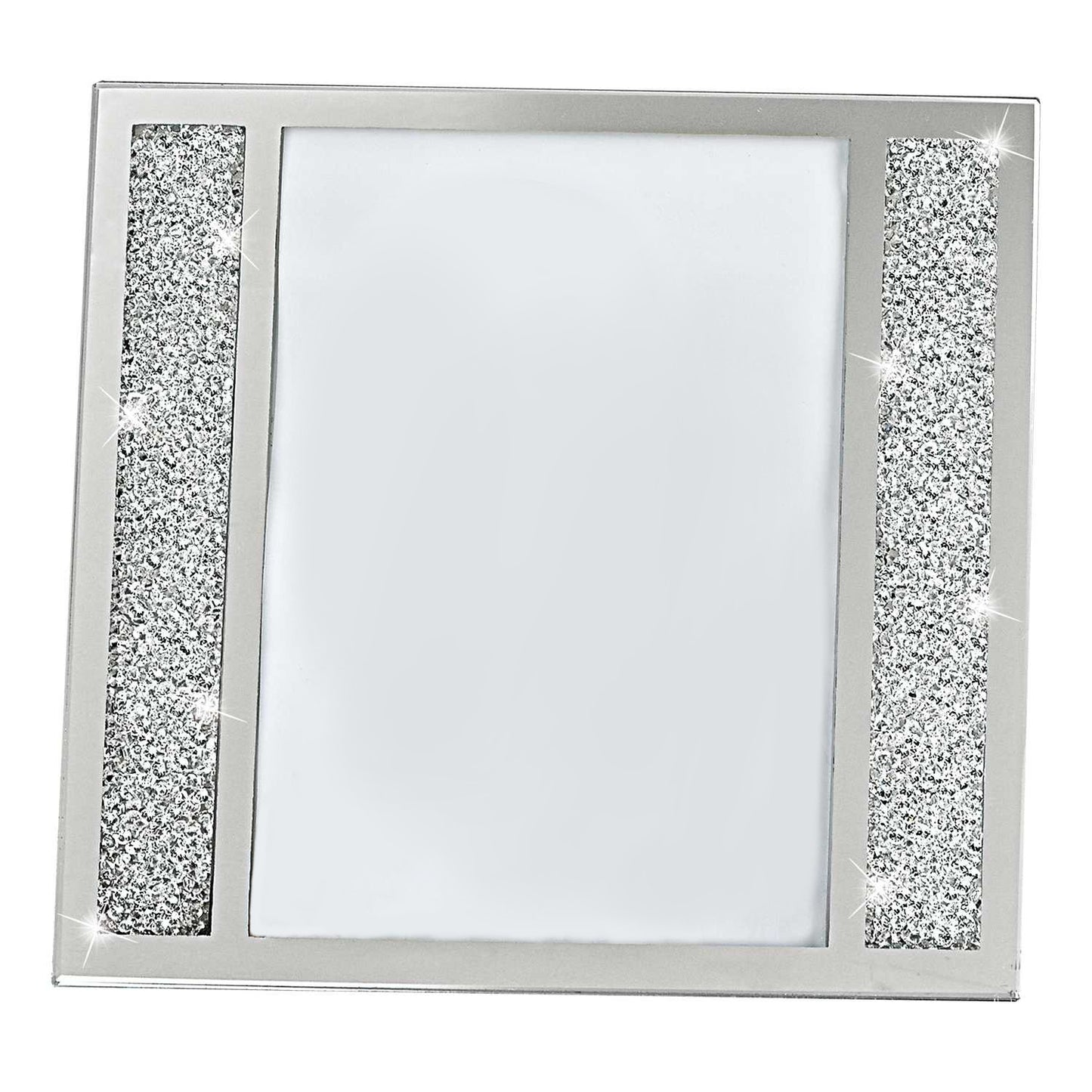 5" x 7" Silver Crystal Tabletop Picture Frame-1