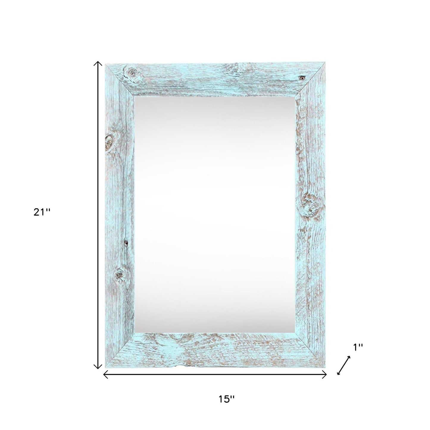 11" x 17" Blue Solid Wood Hanging Picture Frame-4