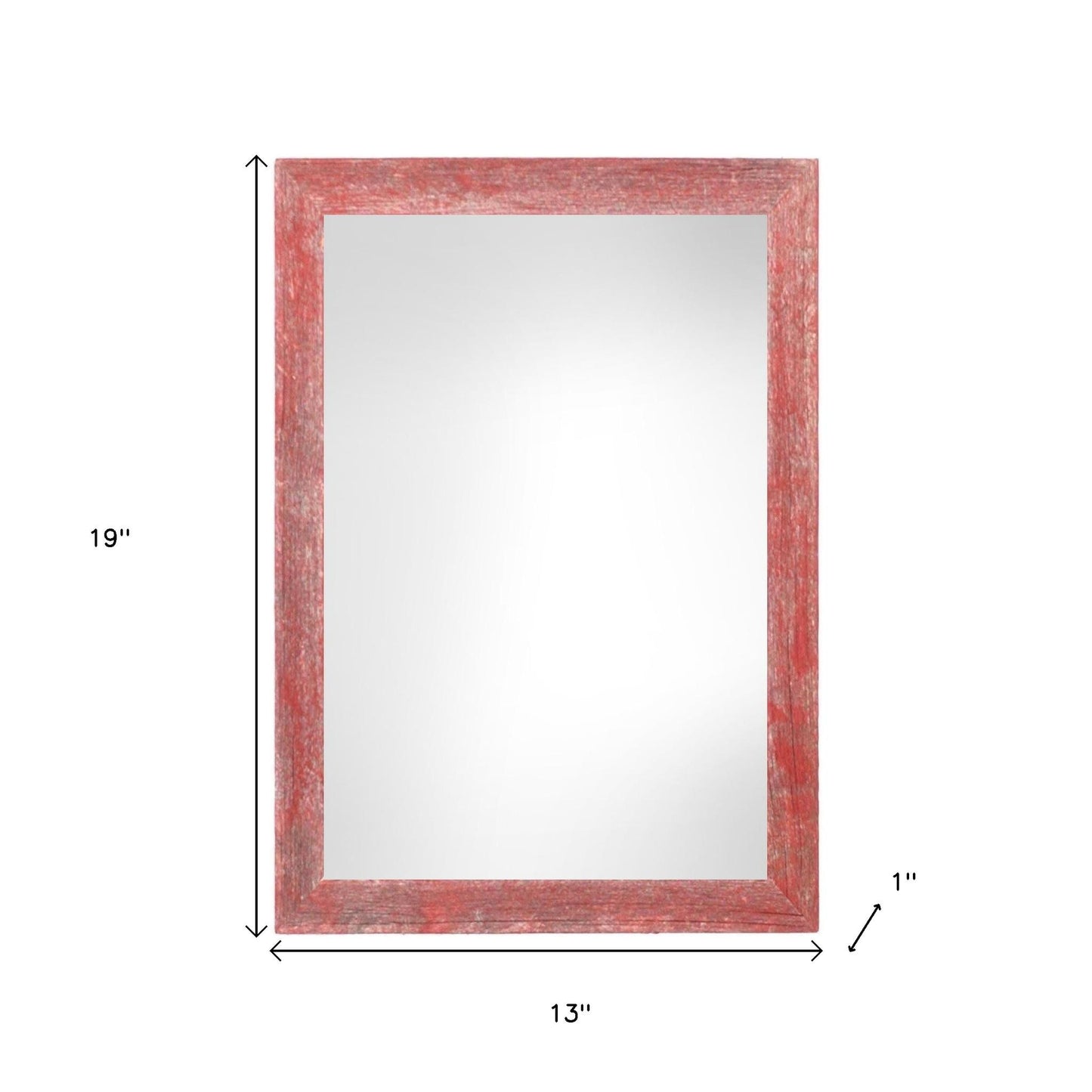 11" x 17" Red Solid Wood Hanging Picture Frame-3