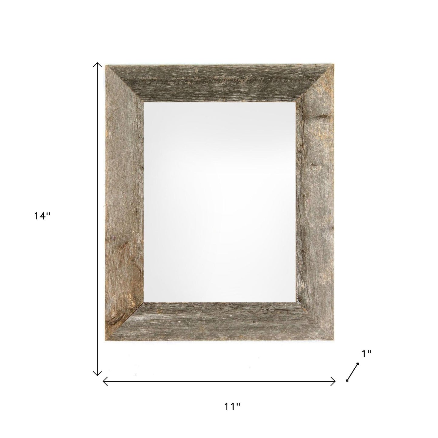 11" x 14" Gray Solid Wood Hanging Picture Frame-7