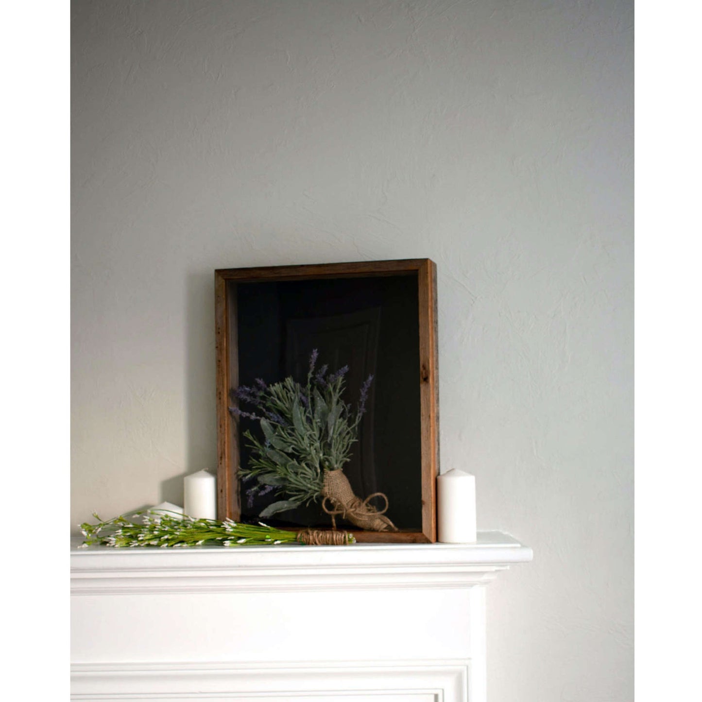 16" x 20" Gray Solid Wood Hanging Picture Frame-5