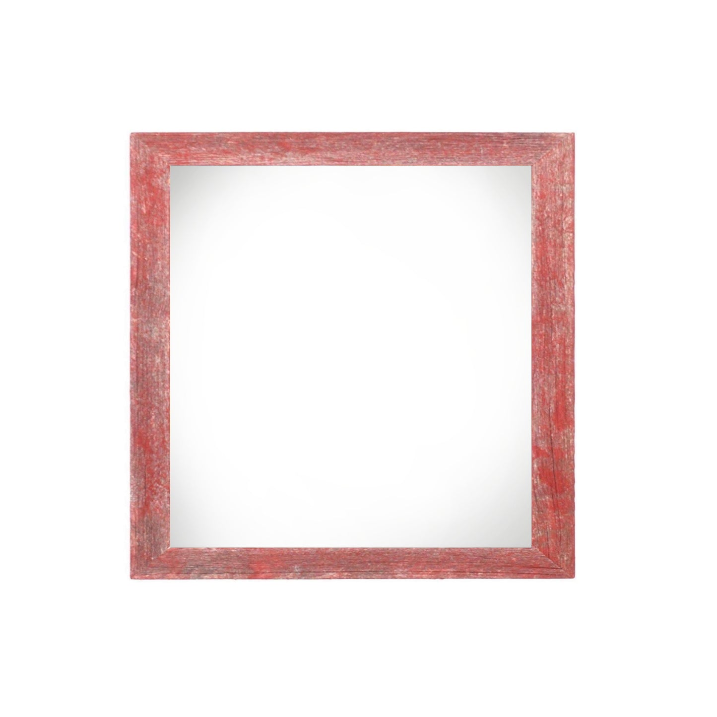 10" x 10" Red Solid Wood Hanging Picture Frame-1