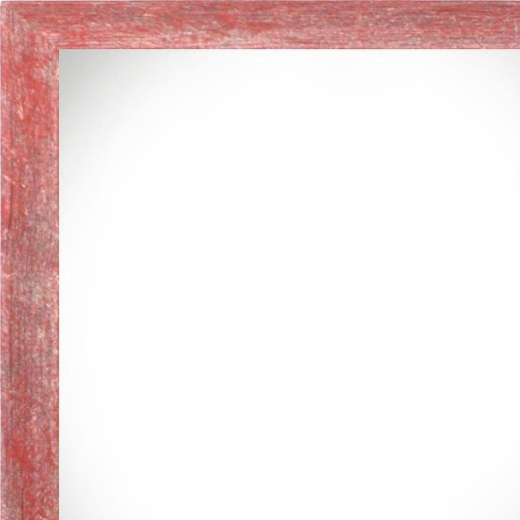 10" x 10" Red Solid Wood Hanging Picture Frame-2