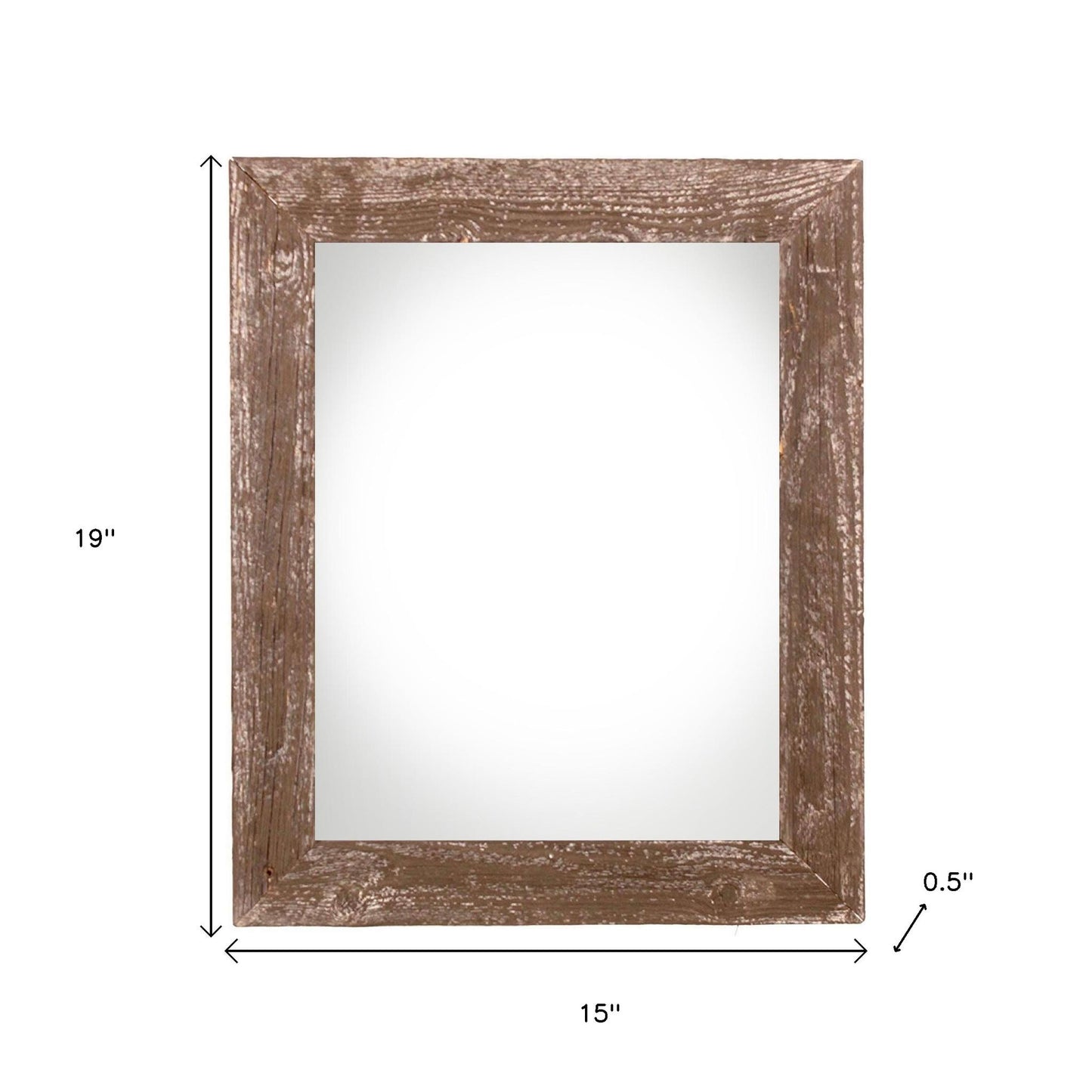 12" x 16" Brown Solid Wood Hanging Picture Frame-5