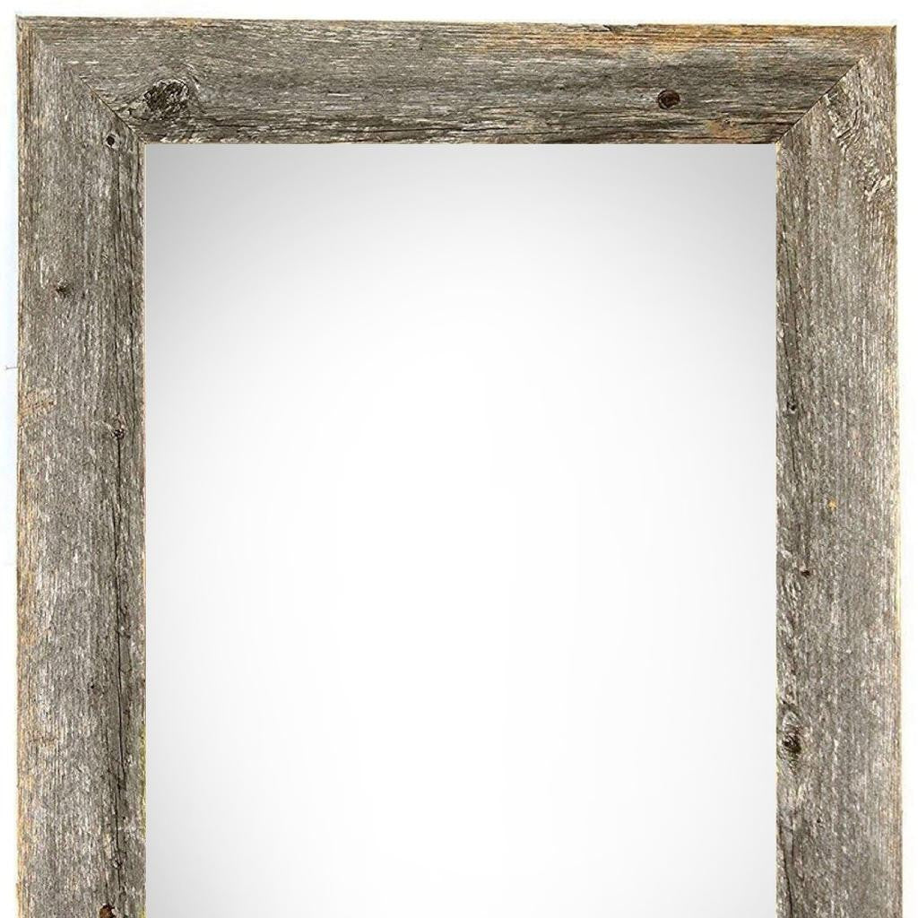 12" x 24" Gray Solid Wood Hanging Picture Frame-3
