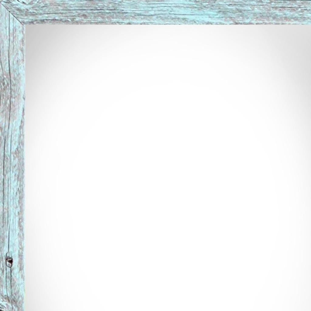 13" x 19" Blue Solid Wood Hanging Picture Frame-3