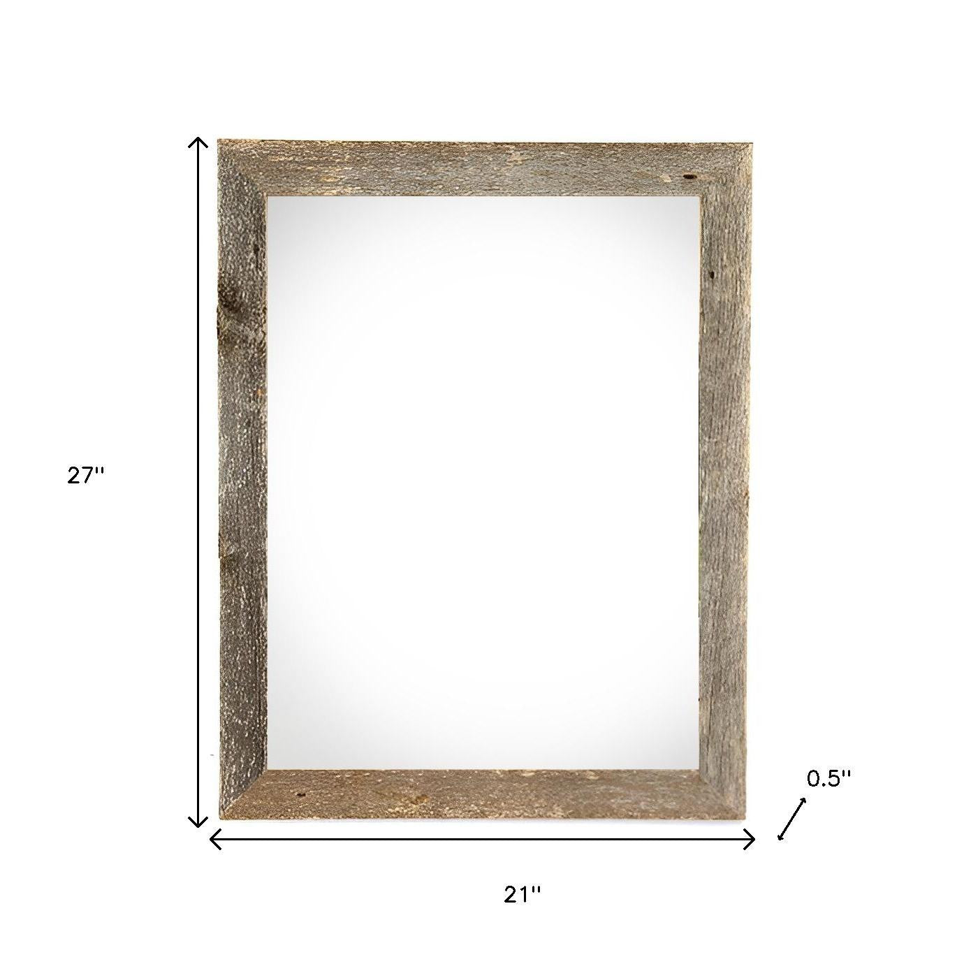 18" x 24" Gray Solid Wood Hanging Picture Frame-5