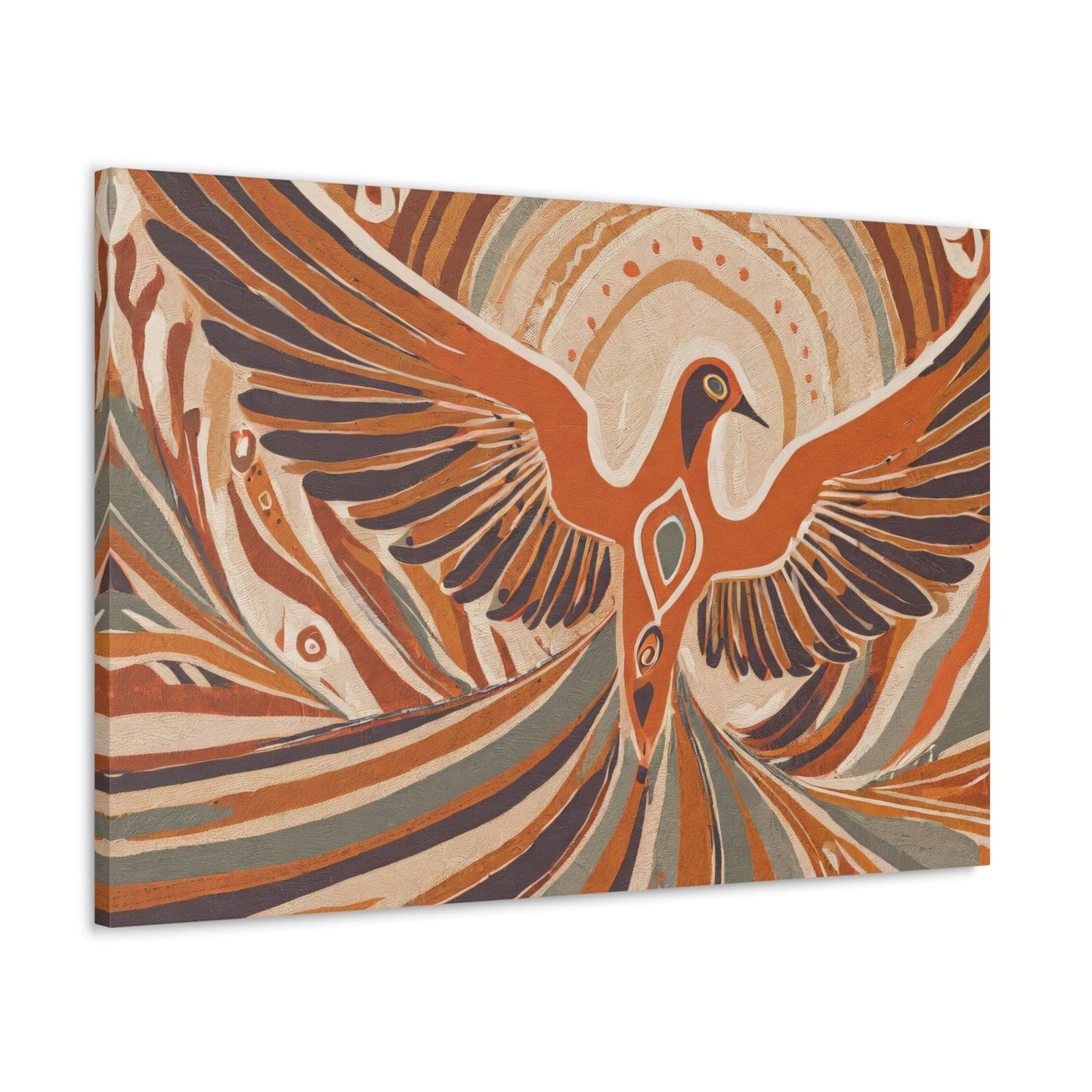 Canvas Wall Art Decor - Dove Art Rust Brown-3