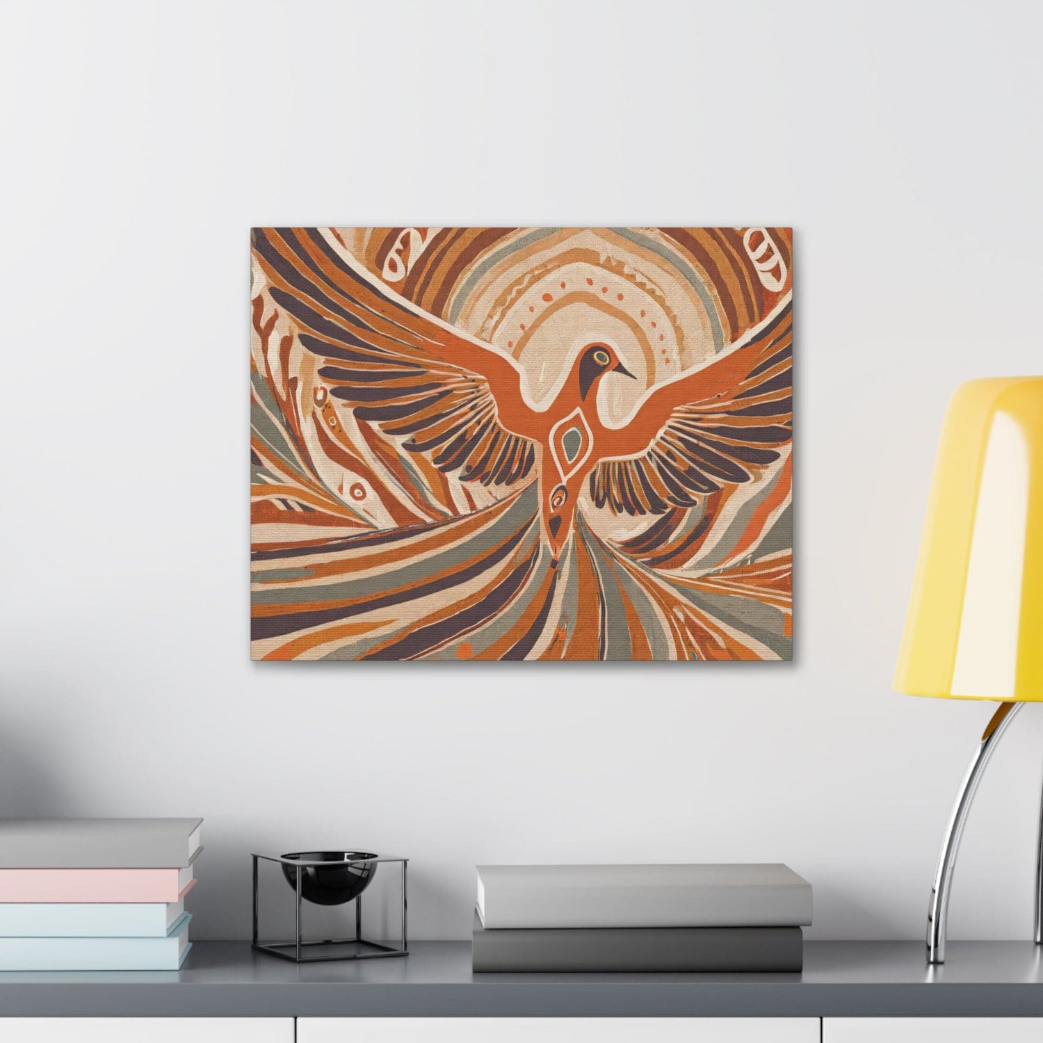 Canvas Wall Art Decor - Dove Art Rust Brown-4