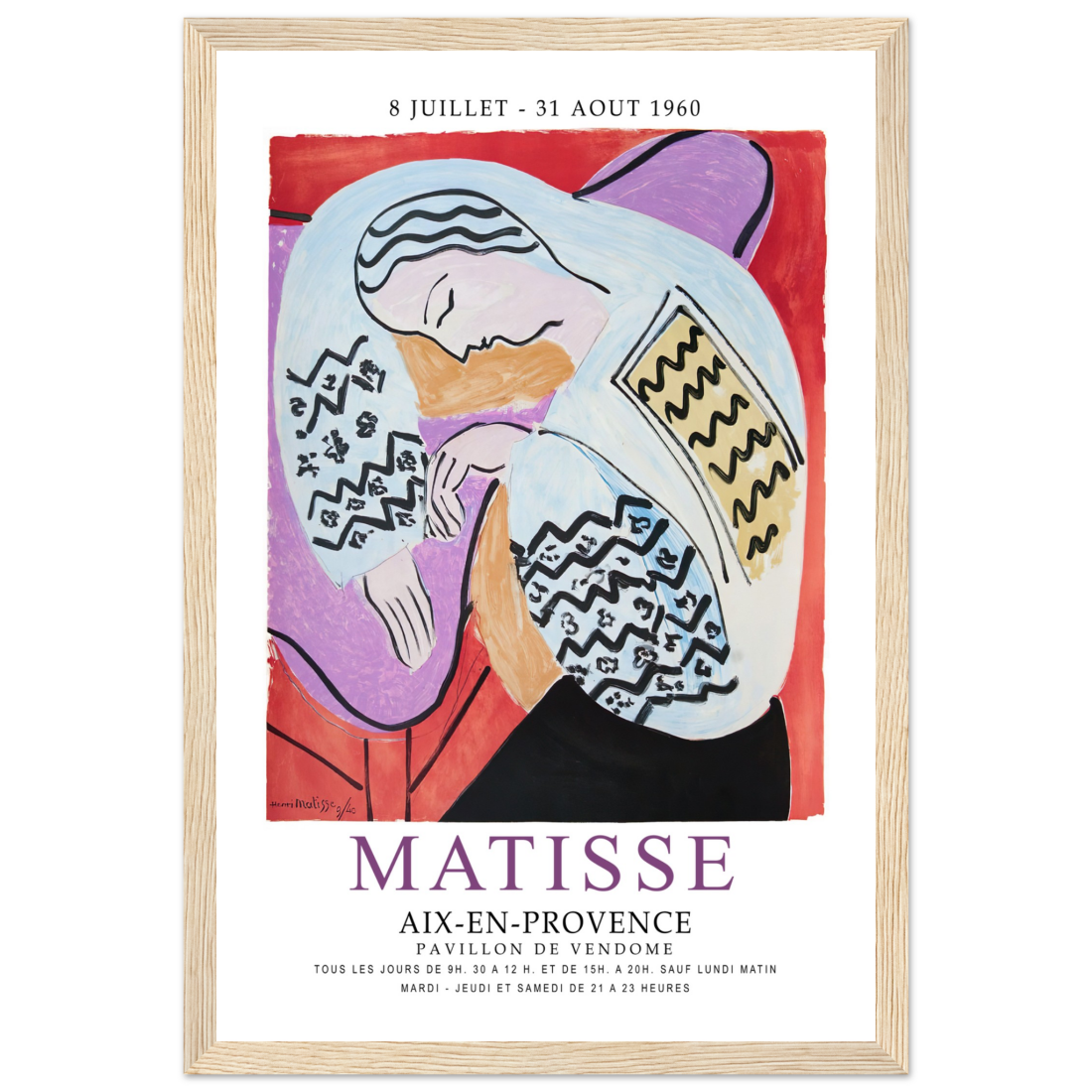 Henri Matisse The Dream - Aix-En-Provence Exhibition Poster-11