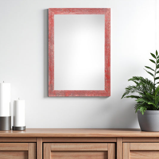 11" x 17" Red Solid Wood Hanging Picture Frame-0