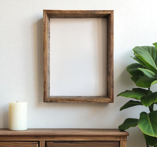 16" x 20" Gray Solid Wood Hanging Picture Frame-0