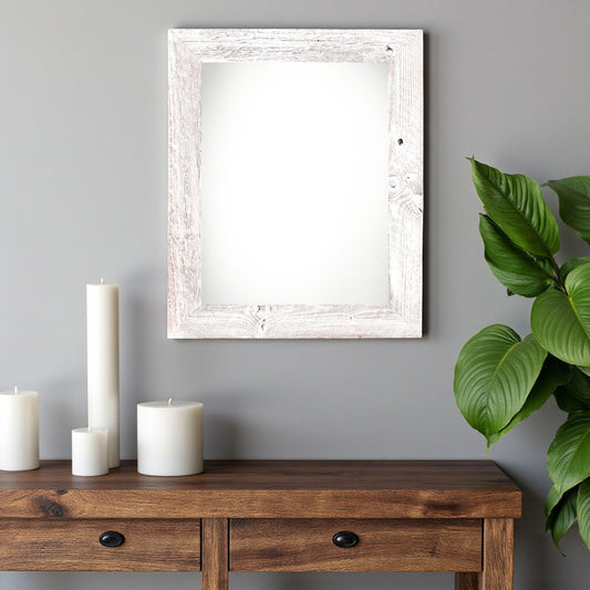12" x 16" White Solid Wood Hanging Picture Frame-0