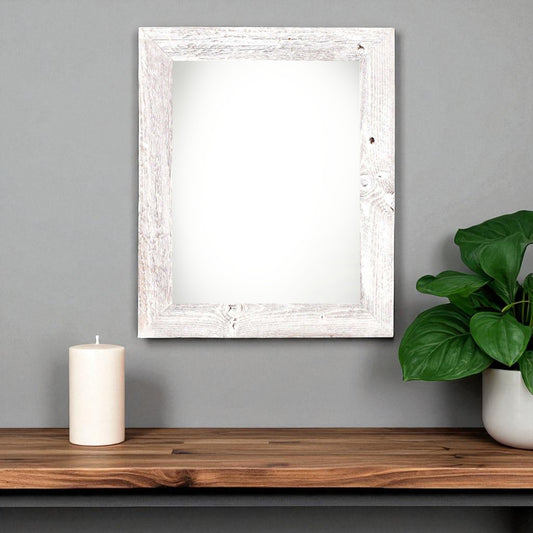 14" x 18" White Solid Wood Hanging Picture Frame-0