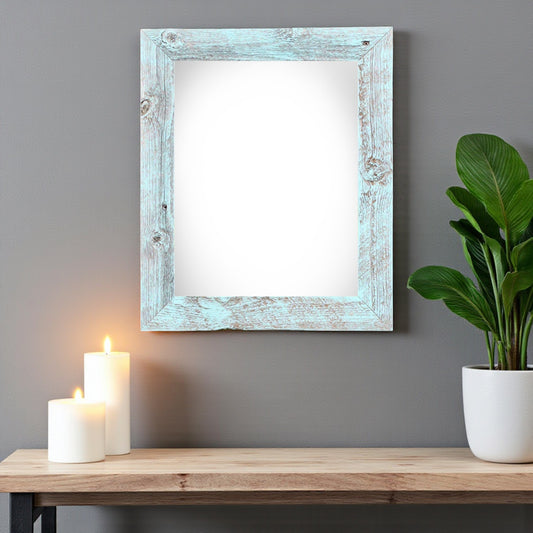 20" x 30" Blue Solid Wood Hanging Picture Frame-0