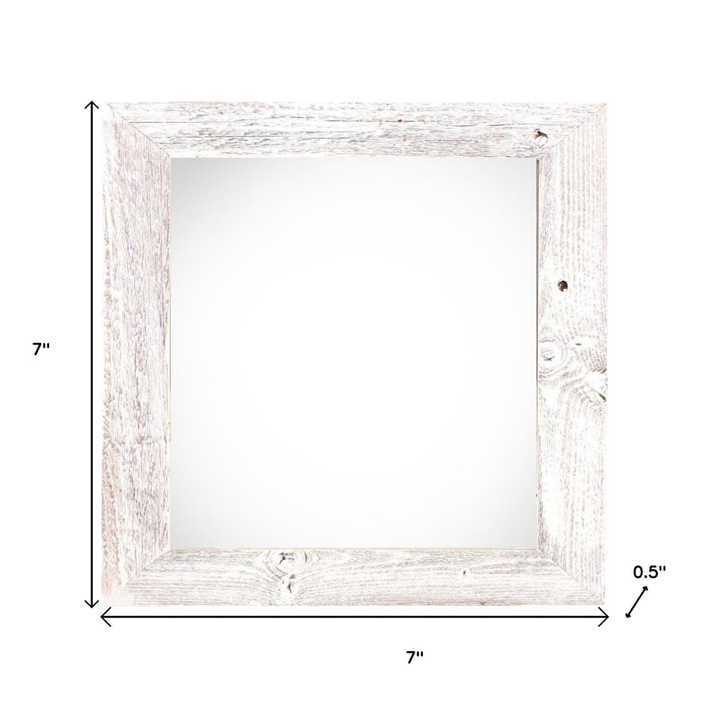 4" x 4" White Solid Wood Tabletop Picture Frame-3