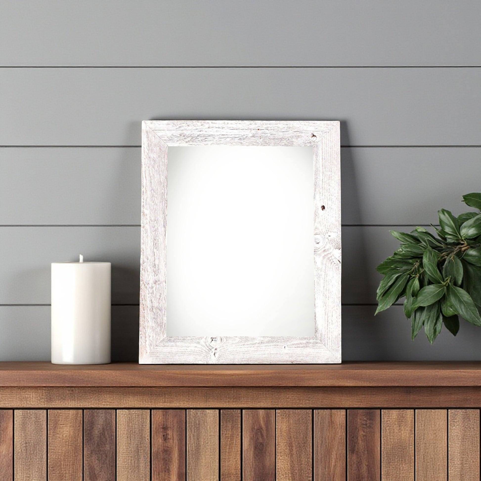 4" x 6" White Solid Wood Tabletop Picture Frame-0