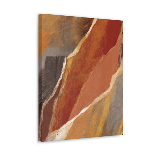Canvas Wall Art Decor - Rustic Brown Stone Print-0