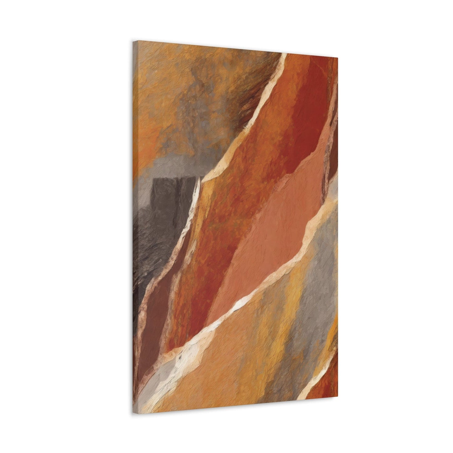 Canvas Wall Art Decor - Rustic Brown Stone Print-3